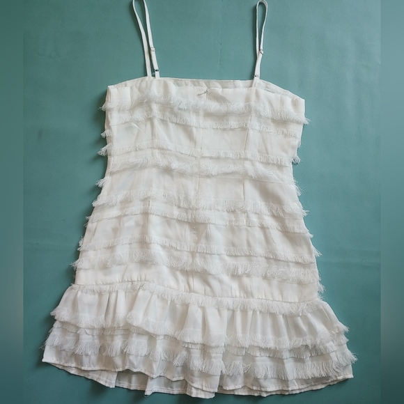 Princess Polly Molina Ruffle Fringe Detail Mini Dress - Picture 3 of 9